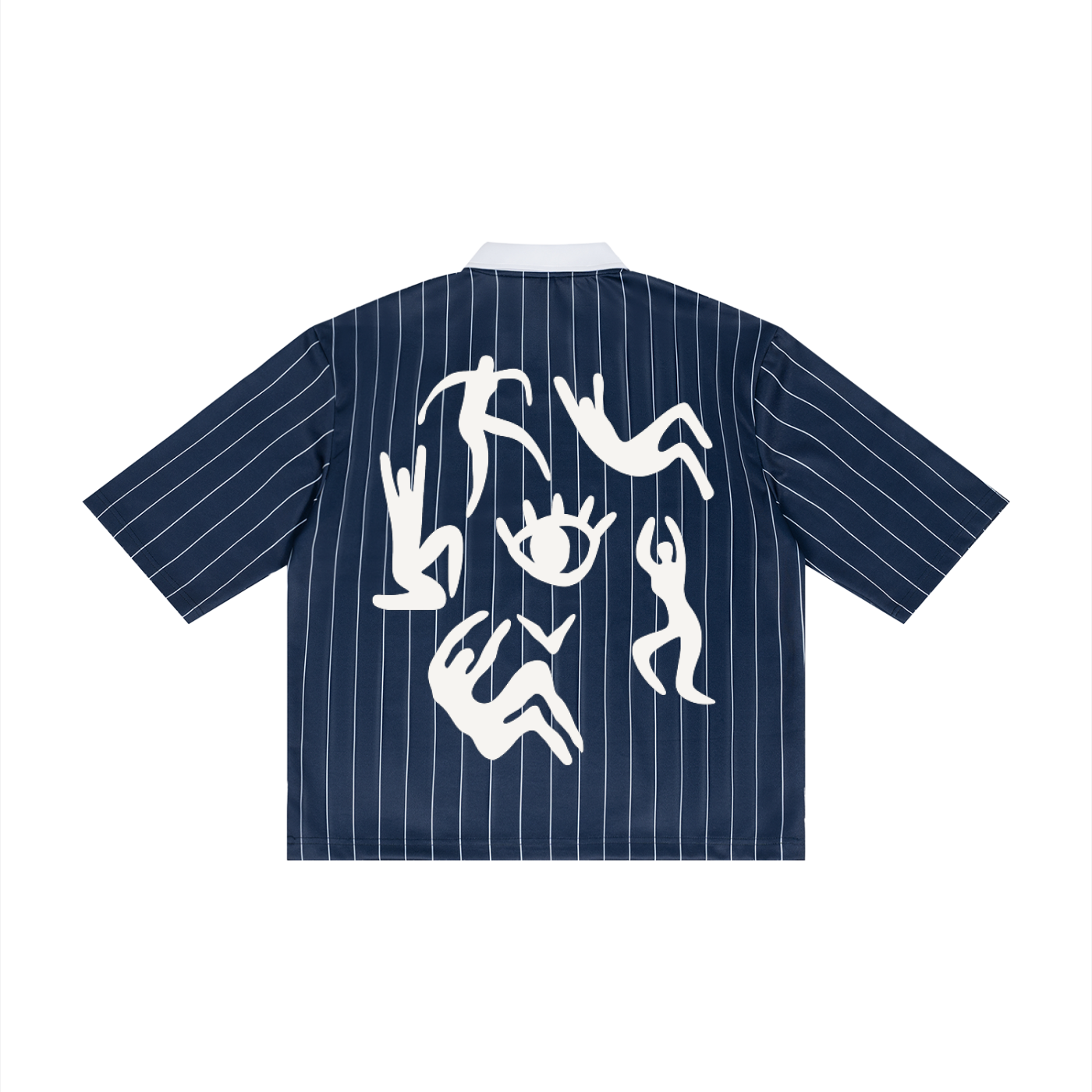 Unisex Pinstripe Collared Soccer Jersey