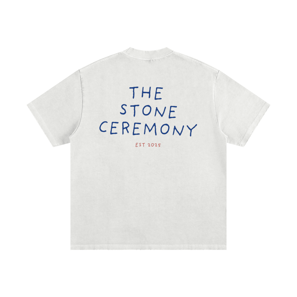 draw Heavyweight Vintage Washed Frayed T-Shir