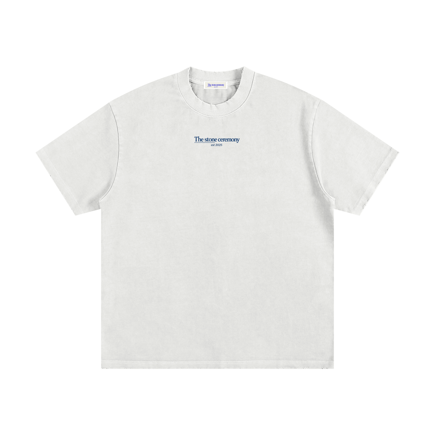 draw Heavyweight Vintage Washed Frayed T-Shir