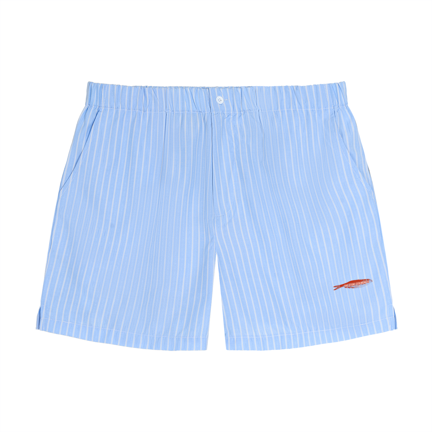 Striped Elastic Waist Shorts