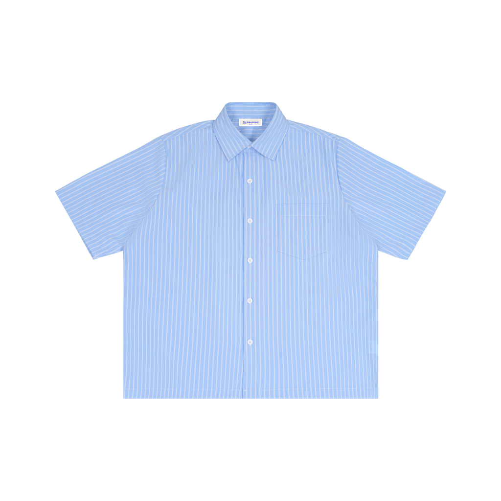 Striped Boxy Short Sleeve Shirt